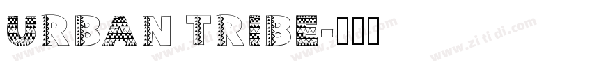 URBAN TRIBE字体转换